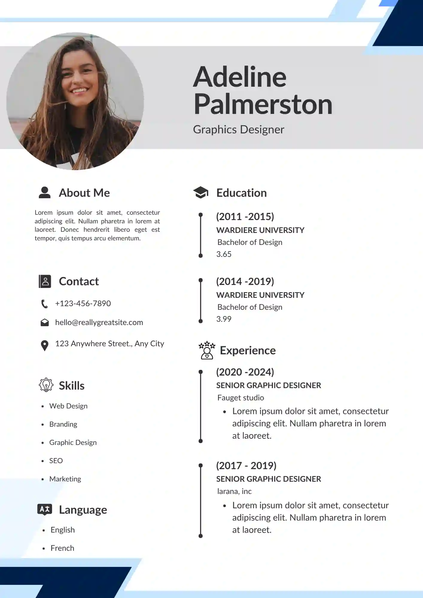Resume preview